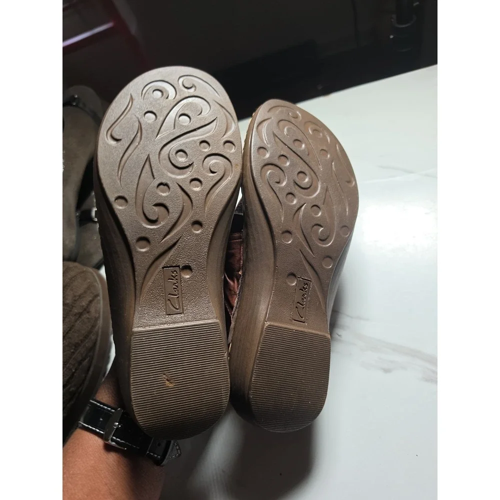 Clarks Women's‎ Fenner Nerice Brown 10 Flip Flop Thong Sandals